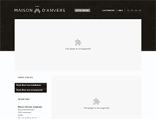 Tablet Screenshot of maisondanvers.be